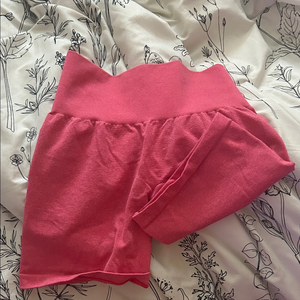 NVGTN Bright Pink Stretch Waist Kids Shorts